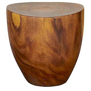 Organic Modern Wood Drum Stool