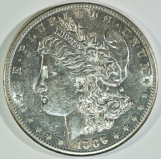 1886-S MORGAN DOLLAR AU/BU