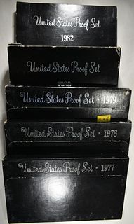 1977-80,82 US PROOF SETS