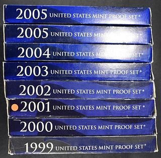 (1) 1999-2004, (2) 2005 US PROOF SETS