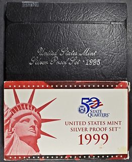 1995 & 1999 US SILVER PROOF SETS