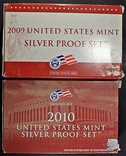 2009 & 2010 US SILVER PROOF SETS