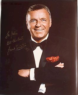 Frank Sinatra Autographed Color 8" x 10" Photo