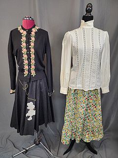 2 Vintage Skirts with Tops