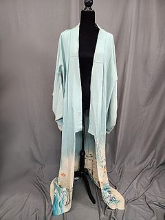 Vintage Silk Crepe Kimono
