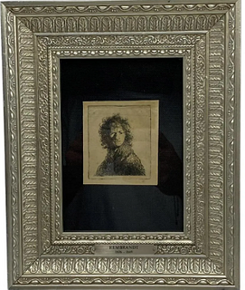 Rembrandt Van Rijn "Self Portrait Frowning"