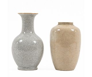 CHINESE CRACKLE VASES