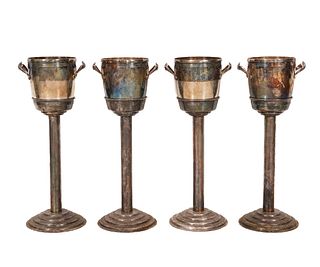 FOUR STANDING WINE/CHAMPAGNE COOLERS