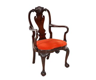 KINDEL CHIPPENDALE STYLE ARMCHAIR