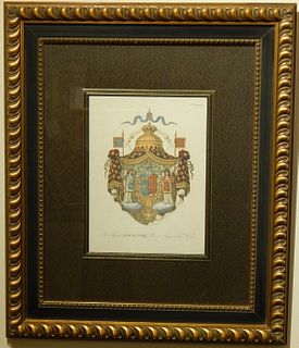 Lithograph of Heraldic Crest