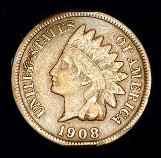 1908-S Indian Head Cent Fine Details
