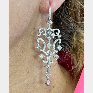 Platinum Chandelier Diamond Earrings