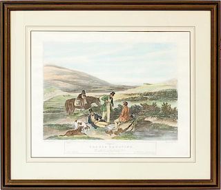 AFTER TURNER HAND COLORED ENGRAVING 1841