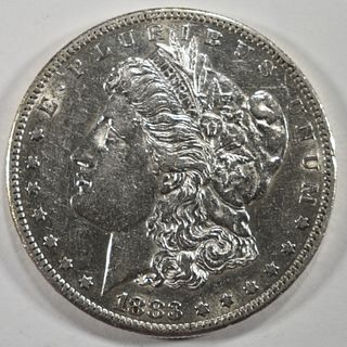 1883-S MORGAN DOLLAR CH AU