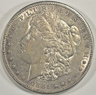 1885-S MORGAN DOLLAR AU