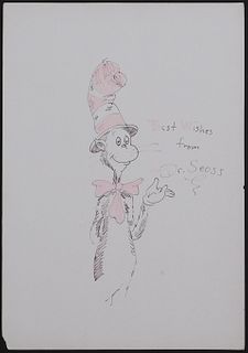 Dr. Seuss, Manner of: Best Wishes, Cat In The Hat