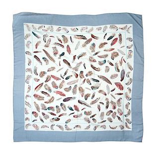 An Hermes Silk Cashmere Scarf, 54 x 54 inches.