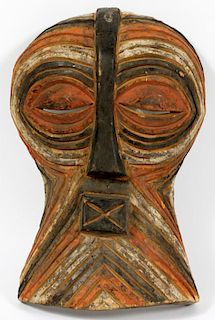 AFRICAN POLYCHROME CEREMONIAL MASK