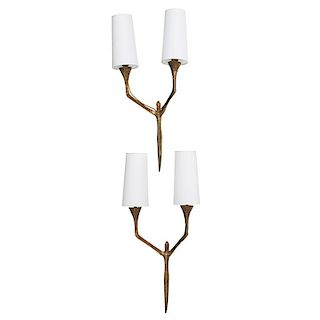 STYLE OF FELIX AGOSTINI Pair of sconces