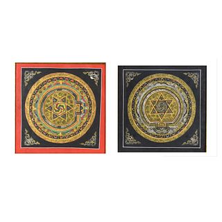 Pair of Framed Buddhist Paintings