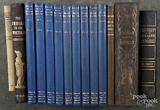 Books about Native Americans, 19th/20th c., to include Schoolcraft, Henry R. The Indian