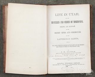Beadle, J. H. Life in Utah; or, the Mysteries and Crimes of Mormonism., Philadelphia