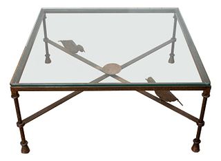 Giacometti Style Modern Bronze Coffee Table