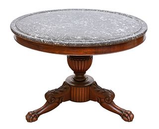 Regency Style Mahogany Pedestal Table
