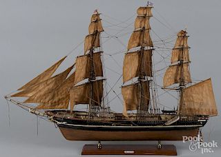 Ship model of the Sea Witch of New York, mid 20th c., 17 1/2'' h., 24'' w.
