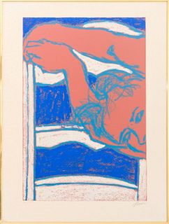 George Segal "Sleeping Girl III" Lithograph, 1970