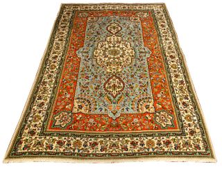 Persian Tabriz Tabatabaei Rug, 10' x 6'