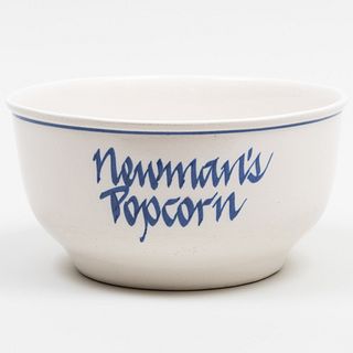 Ceramic Blue and White Popcorn Bowl