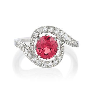 Spinel and Diamond Ring, AGL Certified