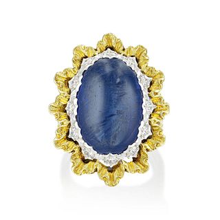 Buccellati Sapphire and Diamond Ring