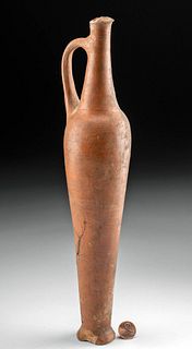 Exhibited / Published Egyptian Redware Spindle Bottle, ex-Drexel