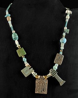 Necklace w/ Egyptian Beads, Thutmose III Cartouches