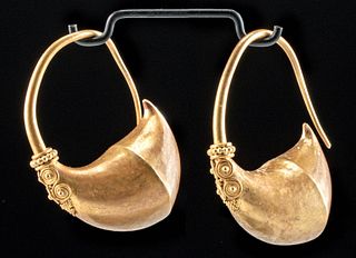 Published / Exhibited Greek Archaic Gold Earrings (pr)