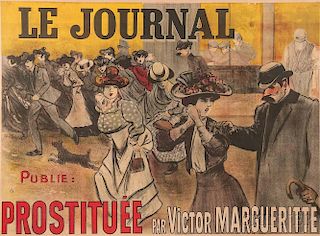 Louis Abel-Truchet (French, 1857-1918)      Le Journal Publie: Prostituée par Victor Margueritte