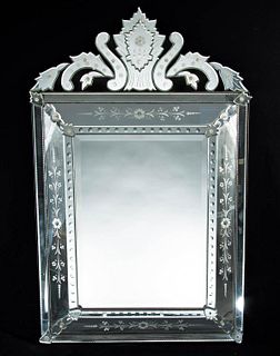 Impressively Large Venetian Mirror Framed Mirror