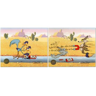 Road Runner and Coyote: Acme Birdseed Limited Edition Animation Cel Edition with Hand Painted Color, Numbered and Hand Signed by Chuck Jones (1912-200