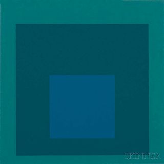Josef Albers (German/American, 1888-1976)      Blue Reminding