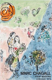 Marc Chagall (Russian/French, 1887-1985)      The Four Seasons, Chicago