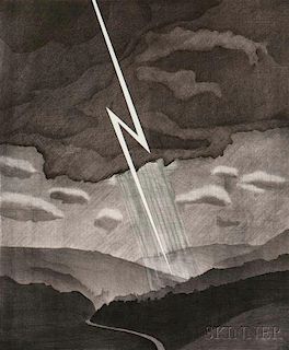 David Hockney (British, b. 1937)      Lightning