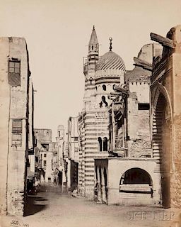 Francis Frith (British, 1822-1898)      Street View in Cairo