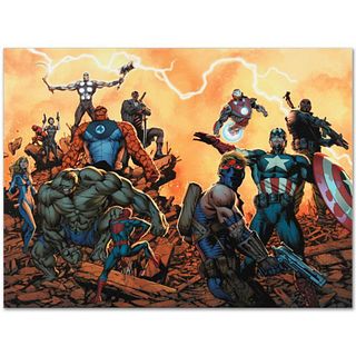 Marvel Comics "Ultimate Comics: Avengers #1" Numbered Limited Edition Giclee on Canvas by Carlos Pacheco with COA.