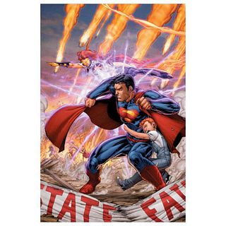 DC Comics, "Superman #29" Numbered Limited Edition Giclee on Canvas by Brett Booth with COA.