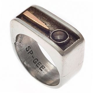 Modernist Sterling Silver Ring, Sammy Gee