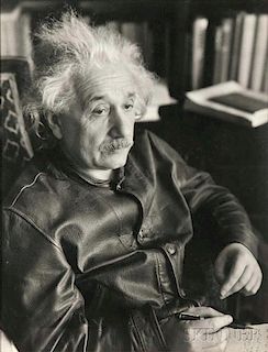 Lotte Jacobi (American, 1896-1990)      Albert Einstein at His Home in Princeton, New Jersey