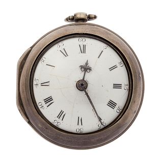 Paired Case English Fusee Pocket Watch