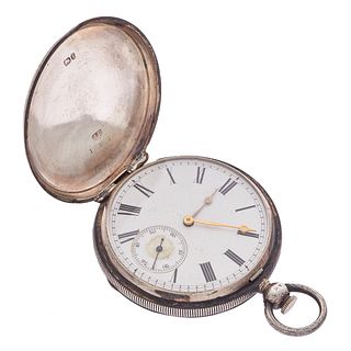 American Waltham Sterling Silver Double Hinged, Hunting Case Pocket Watch